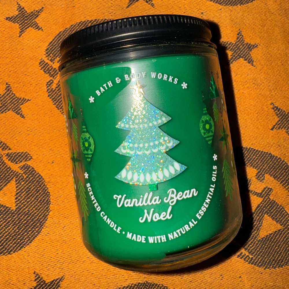 New Bath & Body Works Vanilla Bean Noel 1-Wick Candle Christmas Winter Scent NWT